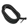 Telephone Handset Cord, 25' Coil, Black SOF42261