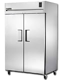 Commercial Freezer, Deep Series, 2 Solid Doors, 56 Cu. ft., All S/S