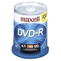 Maxell - 100 x DVD-R - 4.7 GB 16x - spindle - storage media