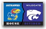 Kansas Jayhawks / Kansas State Wildcats Rivalry 3''x5'' Flag