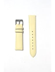 12mm Creme Patent Leather Watchband Michele Style