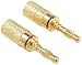 GOLD PLT BANANA PLUGS4PK