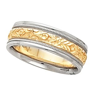 Platinum & 18K Yellow Gold Design Band