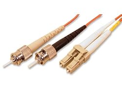 Cables To Go 33163 1m Multimode LC/ST Duplex Patch Cable with Clips  (Orange)