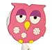Owl 3D Rubber Retractable Badge Holder