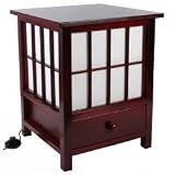 Hokkaido Lamp With Drawer – Rosewood
