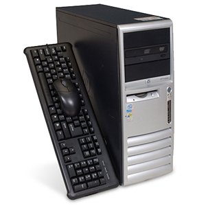 Fast HP DC7600 Desktop Computer Tower Pentium 4 HT 3.4Ghz 1gb 750gb DVD-Rom Keyboard/Mouse/Recovery CD included