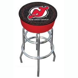 NHL New Jersey Devils Padded Bar Stool - Game Room Products > Pub Stools > NHL - Hockey