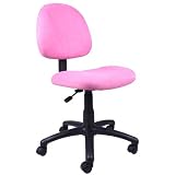 Boss Norstar B325 Soft Durable Pink Microfiber Office Desk Chairs