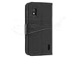 FUNDA SOPORTE PIEL NEGRA LG GOOGLE NEXUS 4 E960 STAND CUERO