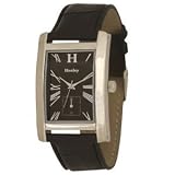 HENLEY BLACK STRAP WATCH WITH BLACK DIAL