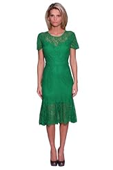 Lace Knee Length Knit Evening Dress/Homecoming Dress/Prom Dress/Party Dress 