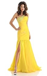 Chiffon/Taffeta/Tulle Lace Crystals Crystal Applique Beaded Evening Dress/Prom Dress 