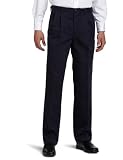 Dockers Mens Comfort Khaki D4 Relaxed Fit Pleated Pant,Navy,36X29