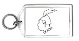 Keychain with man, chain, 