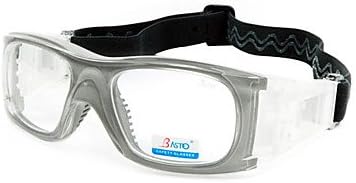 BASTO-Sports Safety Goggles Glasses Eyewear Basketball Soccer football protection Safe(3 Color Available) , Gray