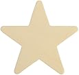 4" Wooden Star, Natural Unfinished Wooden Star Cutout Shape (4 Inch) - Bag of 10