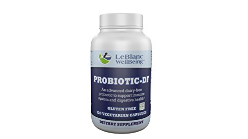 PROBIOTIC-ND (DF) #1 Prebiotic and Probiotic, Non Dairy Formula Containing Acidophilus, Lactobacillus, and Bifidobacterium, for Men, Women, Children, and even Pets. Dairy Free, 100% Vegetarian Vegan, 5 Billion CFU s per Capsule, 120 Ct