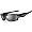 Oakley Straight Jacket Men's Asian Fit Active Sports Wear Sunglasses w/ Free B&F Heart Sticker Bundle - Polished Black/Black Iridium / One Size Fits All