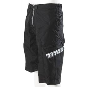 Titec Men's Down Hill Team Mountain Bike Shorts - Black