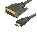 eSecure - 2m HDMI to DVi Cable Lead for LCD Plasma TV 1080p