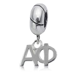 Alpha Phi Silver Charm Bead