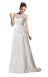 Organza/Satin Sweetheart Illusion Sheer Wedding Dress 
