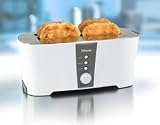 Produkt-Bild: 4 Scheiben Toaster Langschlitz m. Br&ouml;tchenaufsatz *NEU*