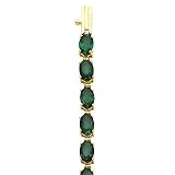 14K Yellow Gold Chrome Tourmaline Bracelet (ALSO AVAILABLE WITH OTHER GEMSTONES)