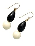 Sarah Meredith Designs Black and Ivory Earring