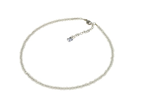 Creation Vario Trend Damen Edelsteincollier Bergkristall 925/ooo Sterlingsilber, 44,5cm in Preisvergleich