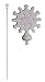 White Metal Snowflake Flag Pole
