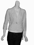 PARAMETER Pearl Button Cotton Jacket in White