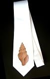 Party Decoration Necktie with mollusc, univalve, shell, invertebrate, pilsnacka, ocean, animal, mollusk, marine, sea, spiral