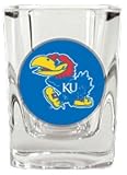 Kansas Jayhawks Square Shot Glass