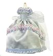 Dollhouse Miniature Victorian Blue Gown on a Stand