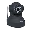 Foscam FI8918W Wireless/Wired Pan & Tilt IP/Network Camera with 8 Meter Night Vision and 3.6mm Lens (67° Viewing Angle) - Black NEWEST MODEL (replaces the FI8908W)