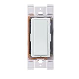 Leviton WSS10-GDW Wireless Momentary Switch Relay, No Neutral, 120/277v, 1-Pole, White