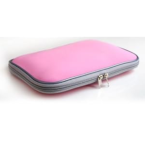 DURAGADGET Pink water resistant laptop netbook notebook carry case bag sleeve for Compaq Mini 730EA...