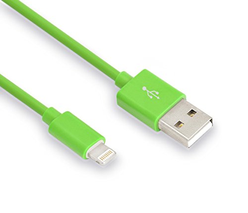 Certified Scable (TM) 4 Pack 3FT 8 Pin Lightning to USB Charging Cable Connector with Authentication Chip Ensures Fast Charging and No Annoying Error Messages(Green)