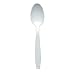 Solo GBX7TW-0007 Polystyrene Guildware Extra Heavy Full Size Teaspoon White (10 Packs of 100)