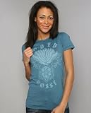 Obey The Lotus Swords T-shirt in Teal,T-shirts for Women