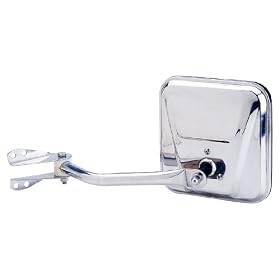 K Source 60022C Jeep OE Style Stainless Steel Manual Folding Replacement Driver Side Mirror