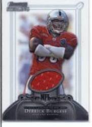 2006 Bowman Sterling #DB1 Derrick Burgess JSY - Oakland Raiders (Piece of Authentic Game-Worn Jersey ) (Football Cards)