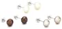 Valero Pearls -3-er Set Ohrstecker Sterling Silber S��wasser-Zuchtperlen tahitigr�n gold