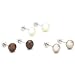 Valero Pearls -3-er Set Ohrstecker Sterling Silber S��wasser-Zuchtperlen tahitigr�n gold