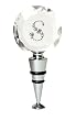 Rhinestone Monogram Winestopper - S Rhinestone Monogram Winestopper - S