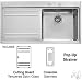 Franke : Mythos Series MTX611LH 39in Stainless Steel Sink Kit