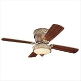Monte Carlo Fan Company 4VG42/28BRD / 4VG42/28TBD Villager Four Blade Dual Mount Ceiling Fan