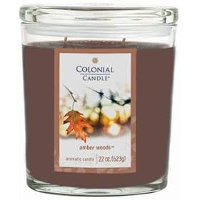 Colonial Candles Amber Woods 22oz by Colonial at Home Candles